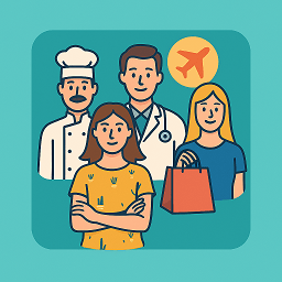 Empresas en turismo, salud, belleza, alimentación, comercio minorista y servicios